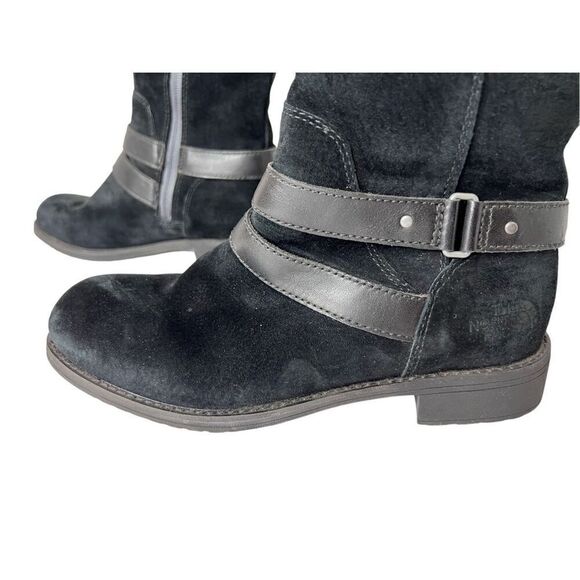 The North Face Bridgeton Nubuck Suede Insulated Tall Boots Black 8.5 - Picture 2 of 11